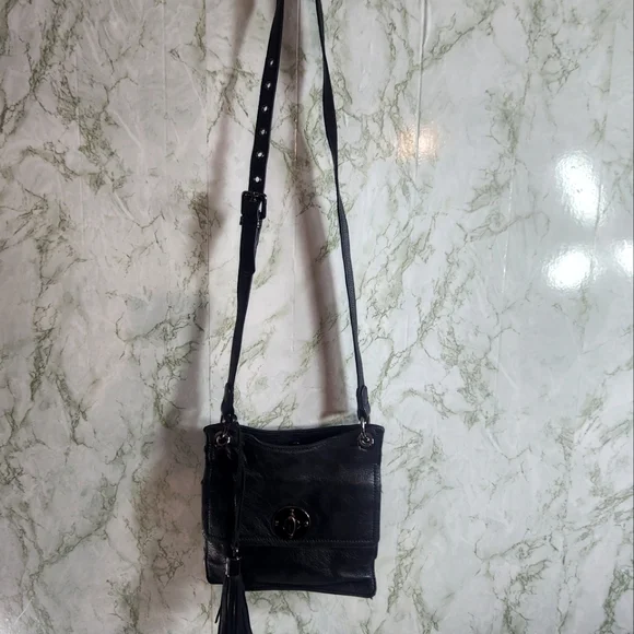 CLEMENTS RIBEIRO Black Leather Crossbody - Picture 4 of 13